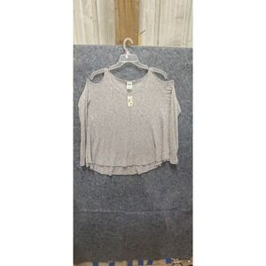 Aeropostale Tokyo Darling Women Silver Pullover Sweater XL
